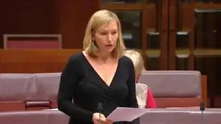 Larissa Waters raises The Spit in the senate