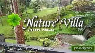 dijual villa di puncak! 2,9 hektar Villa Cisarua Konsep Alam Dengan titik Mata Air 30 M nego