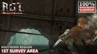 [A.O.T: Wings of Freedom] 100% Walkthrough (Hard) | 21.Southern Region - 1st Survey Area