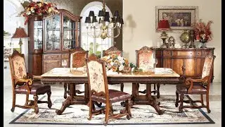 Top grade marble top luxury dining set made with solid wood Goodwin GH150