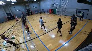 Court 3 - Week 2 - Mixed Foam BYOT - Club Dodgeball League - Angle 1