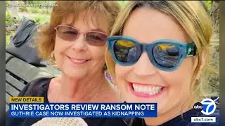 Letter demanding Bitcoin under review in kidnapping of Savannah Guthrie's mom