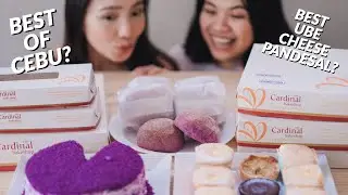 BEST UBE CHEESE PANDESAL IN CEBU?! CARDINAL BAKESHOP Food Review |  Mukbang | #CebuEats