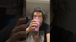 just took a shower made myself a strawberry smoothie