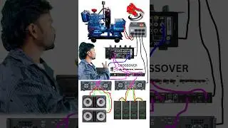 #generator stabilizer dj #mixer #crossover amplifier #Bass top #djsetup connection