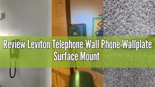 Review Leviton Telephone Wall Phone Wallplate Surface Mount Jack, 1 Modular 6P4C Jack, Screw-Down Co