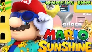 Geometry Dash [MARIO AND F.L.U.D.D] Super Mario Sunshine [BIANCO HILLS] Showcase 