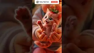 Cute kitten Enjoying #Shorts #Viral #Trending #Kids #Love #AI