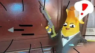 Skull-trooper VS Agent Peely #FortniteAnimation #StopMotion
