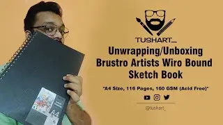 Unwrapping/Unboxing of Brustro Artists Wiro Bound Sketch Book