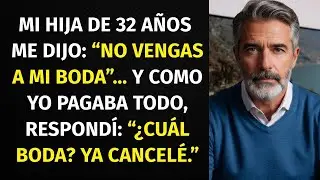 Mi HIJA de 32 años me dijo： “NO vengas a mi BODA”…YO PAGABA todo, respondí： “¿CUÁL boda？ YA CANCELÉ”