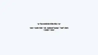How to convert the & character to and using PHP