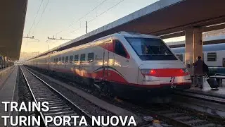 [4K] 🇮🇹 Trains in Turin Porta Nuova / 🇮🇹 Treni a Torino Porta Nuova (2022)