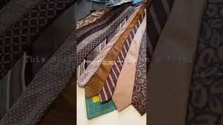 DIY Necktie Skirt | Make Your Own #sustainablefashion #reworkedfashion #diyfashion #upcycling