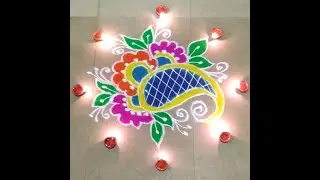 Colorful Rangoli design | 4 Nov 2021