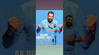 Md.Shami got Arjuna award for his world class performance in Worldcup23🔥#Shami#worldcup23#cricket🔥🔥🔥