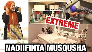 ORGANIZE AND DEEP CLEAN MY BATHROOM WITH ME | NADIINFINTA MUSQUSHA | DHIRINGALIN | Naz Ahmed