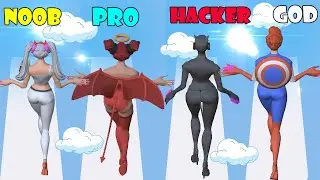 NOOB vs PRO vs HACKER vs GOD - Nail Woman: Baddies Long Run