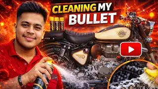 First time chain cleaning of my classic 350😍|| Royal Enfield 🎀