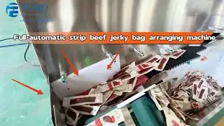 Strip beef jerky bag arranging machine ｜chicken jerky arranging machine