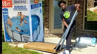 Vlog! Unboxing Bestway Steel Pro Max Pool 18Ft x 48In