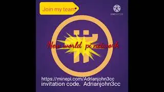 Digital CryptoCurrency Pi Network my username (Adrianjohn3cc)  invitation code.