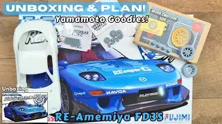 Fujimi Mazda RX-7 в масштабе 1/24 RE-Amemiya FD3S | масштабное моделирование