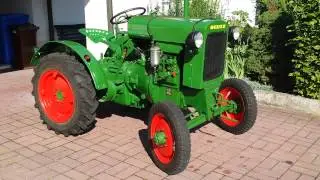Deutz F1M414 Bauernschlepper l&auml;uft, 11er Deutz, Wasserdeutz