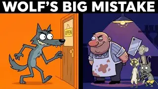 Never mock a Monkey with an Axe, The Wolf made a Big mistake | Children's Cartoon