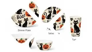 Halloween Melamine Dinnerware Set That Will WOW Your Party Guests