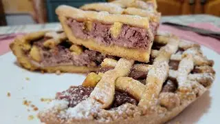 CROSTATA CON RIPIENO DI RICOTTA E MARMELLATA una vera prelibatezza! 