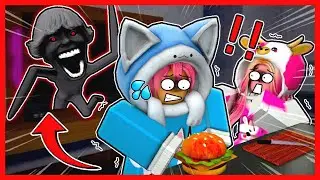 ATUN & MOMON KERJA DI RESTO BURGER JAM 3 MALAM !! Roblox