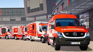 Emergency Call 112 – Frankfurt All Firefighters First Responding | Emergency Simulation 4K
