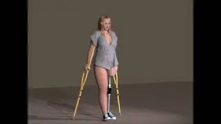 Amputee animation. Fatty Blonde. Part 2.
