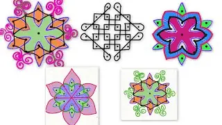 Simple muggulu , easy kolam |Rangoli magic
