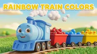 1 Hour Colors Song 🚂🌈 | Learn Red Blue Yellow | Preschool Learning Rhymes for Kids