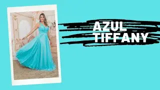 VESTIDO MADRINHA DE CASAMENTO  AZUL TIFFANY - GRIFE VELASCO