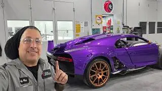 Painting A Bugatti Chiron For Mat Armstrong!