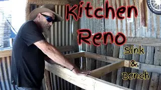 Yowie Shack | The Kitchen Reno - Sink & Bench - Using Free and Recycled Materials