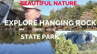 EXPLORE HANGING ROCK  STATE PARK 2 WATERFALLS AND LAKE