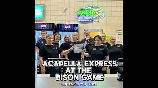 Acapella Express at North Dakota State Bison game! #NDSU #Football #SweetAdelines #Sports #Fargo #ND