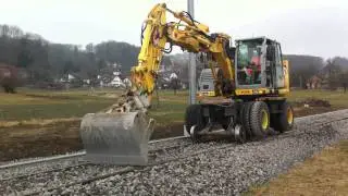 Neubaugleis Boniswil  2 Wege Bagger Vanoli