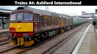 Trains At: Ashford International (Inc: WCR Class 33 Railtour, Class 73 Test Train & More) 07/06/2025