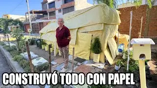 ESTA SEÑORA VIVE SOLA EN UNA CASA DE PAPEL | ¿Cómo lo hizo y por qué? | Dilo Nomás