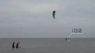 Leichtwind Kitesurfen in Cuxhaven/Sahlenburg - Flysurfer Soul 15m