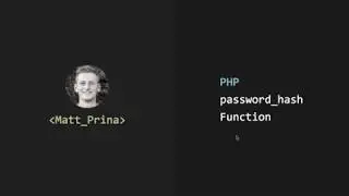 Web Backend Development: Teaching Presentation - PHP Hash Function