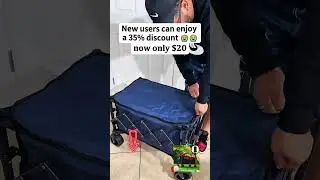 Durable Foldable Wagon Cart for Camping, Shopping, Sports