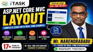 👉 ASP.NET Core MVC Layout Explained 🔥 | Real-Time Project (Step by Step) By Mr.Narendrababu