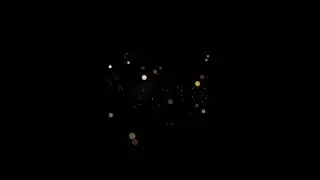 golden particle effect green screen