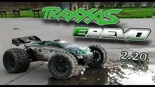 Traxxas E Revo 2 20 Green Dragon | parking lot cleaning
